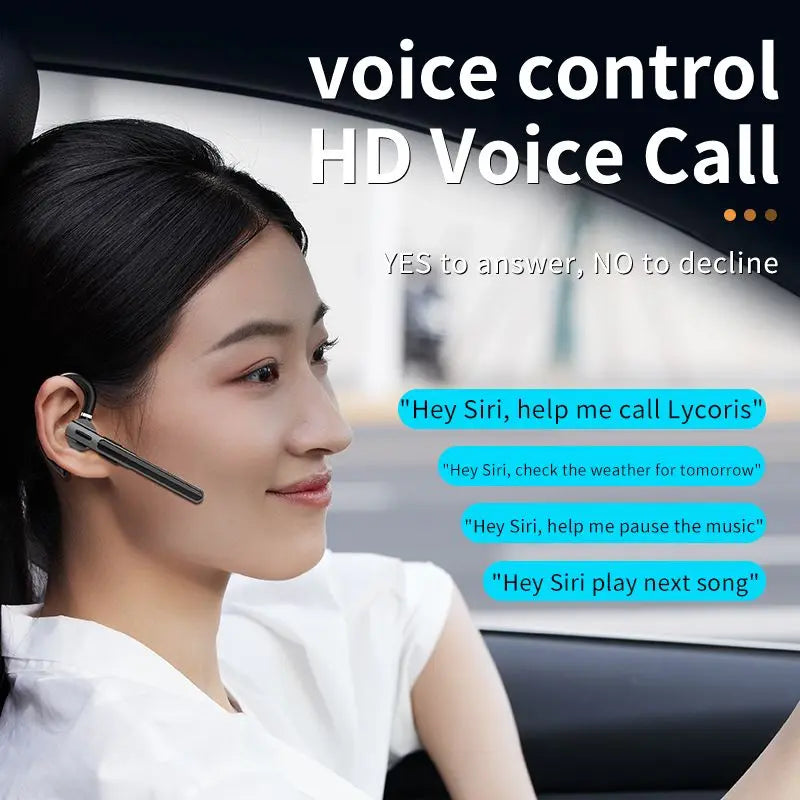 Ear-hook Headphones Bluetooth 5 3 Earphone Business Wireless Headset