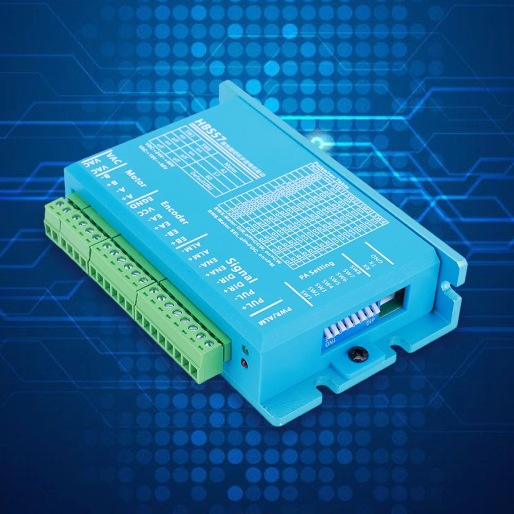 HBS57 Hybrid Servo Motor Driver 0-200kHz Step AC20-80V DC24-70V