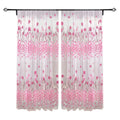Tulip Printed Nordic Curtains Fashion Door Window Curtain Practical Zpaxo Pink