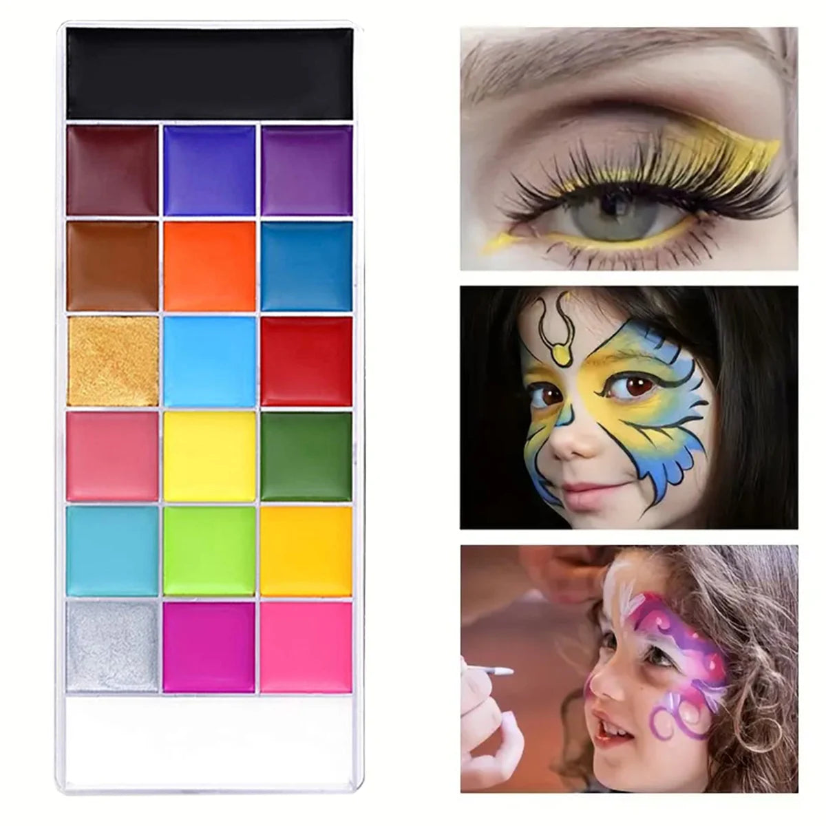 Face Body Oil Paint Painting 20 Colors Non-toxic Kids Flash Tattoo Zpaxo
