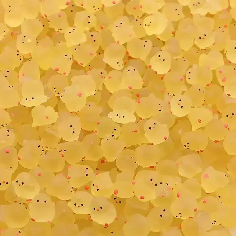20/50/100PCS Cute Yellow Fat Chicken Desktop Ornaments, Kindergarten Gifts, Small Gifts, Resin Decorative Mini Chicken Zpaxo