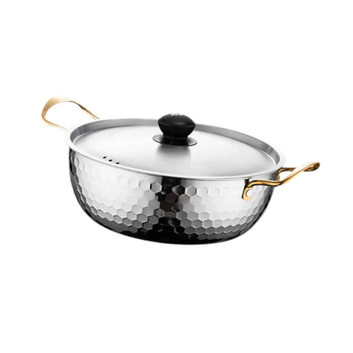 Korean Ramen Cooking Pot Suitable for All Stoves Quick Heating Ramyun Kimchi Cooker for Camping Beach Patio Dinner Parties Curry Zpaxo 18cm Argent