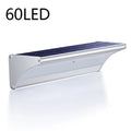 Outdoor Solar Wall Flood Light Motion Sensor Waterproof Aluminum LED Zpaxo 60LED-Silver Warm White China Mainland