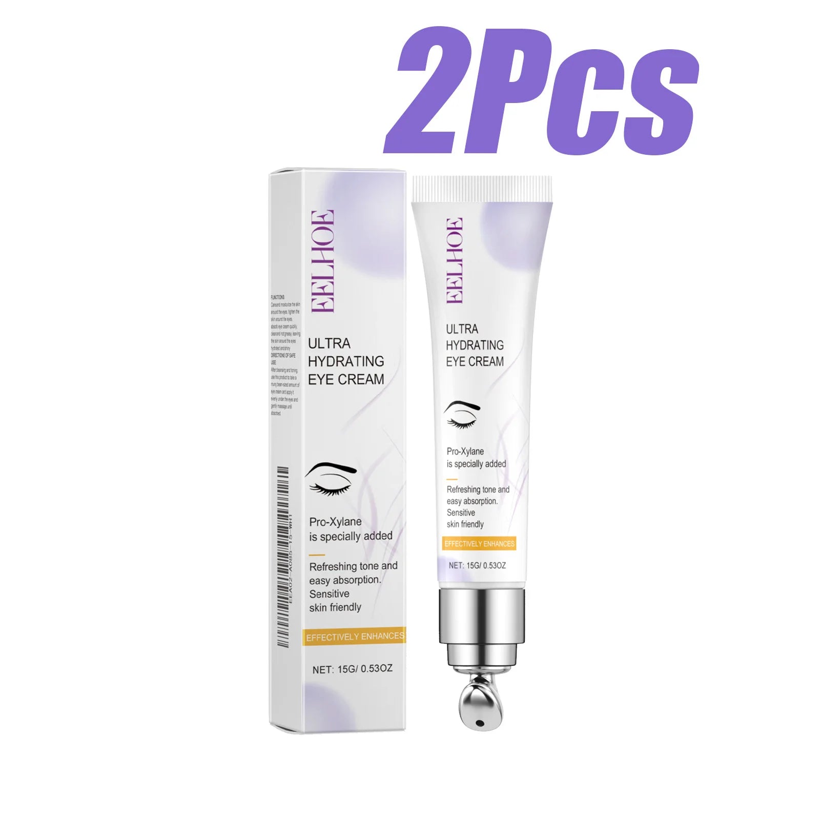 EELHOE Ultra Hydrating Eye Cream – Dark Circles & Wrinkles Eye Cream Zpaxo 2 x 15g Boxed
