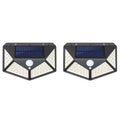 Solar Energy Wall Lamp Outdoor Courtyard Lamp Outdoor Waterproof Lighting Street Lamp Balcony Lamp Garden Solar Ambient Lamp Zpaxo B-2PCS