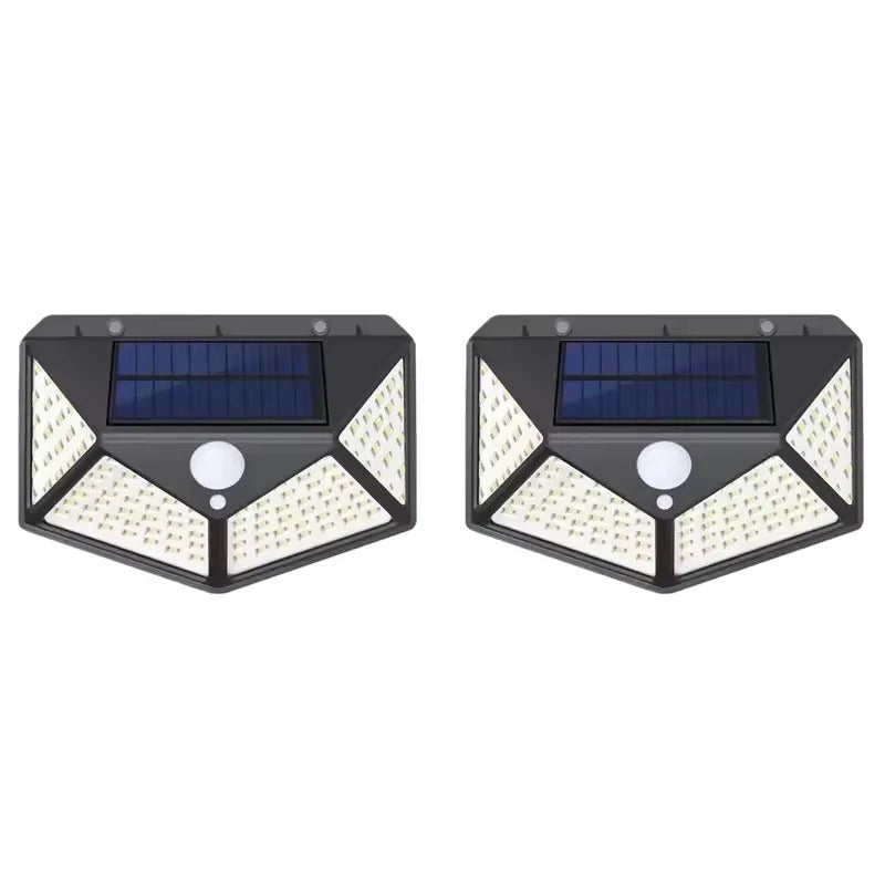 Solar Energy Wall Lamp Outdoor Courtyard Lamp Outdoor Waterproof Lighting Street Lamp Balcony Lamp Garden Solar Ambient Lamp Zpaxo B-2PCS