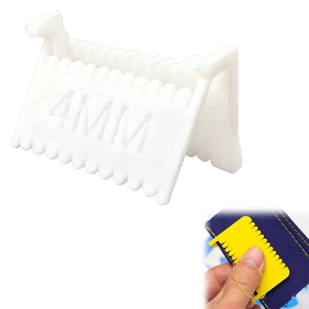 Clip-On Needle Gauge Sewing Guide 2/3/4mm | Edge Stitching Tool Sewing Gauge Tool Zpaxo White 4mm