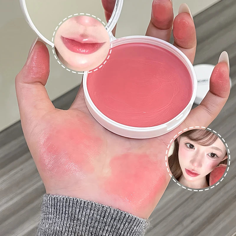 Matte Blusher Palette Soft Silky Natural Brightening Multi-purpose Facial Rouge Eyeshadow Lipstick Low Saturation Blush Makeup Zpaxo
