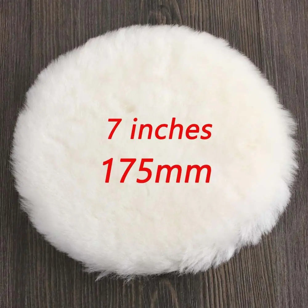 Reusable 3/4/5/6/7 Inches Waxing Buffing Paint Care Car Polishing Disc Self-Adhesive Disc Car Beauty Tool Wool Sponge Pad Zpaxo 7inch
