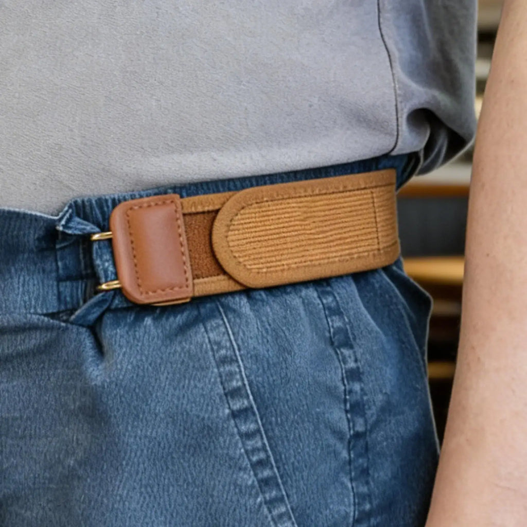Elastic No-Buckle Belt – Unisex Stretch Belt for Pants & Jeans Elastic Stretch Belt Zpaxo