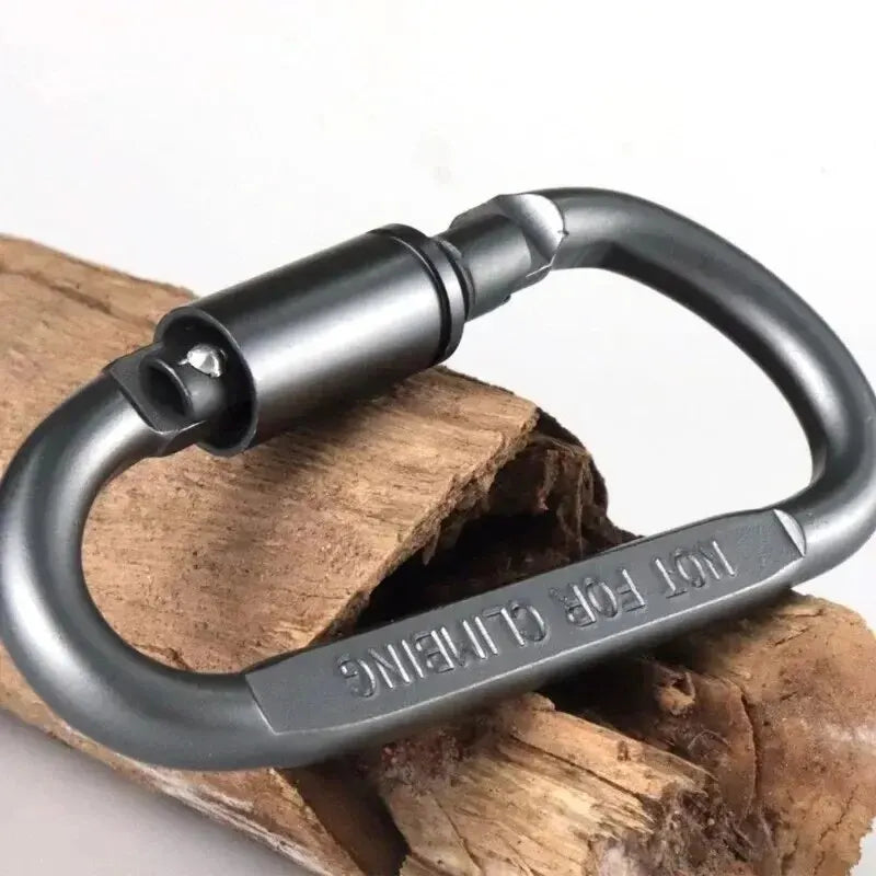 6pcs Camping Hiking Outdoor Gear Carabiner Set Spring Gate Key Chain Clip Daily EDC Keychain Holder For Outdoor Camping Backpack Zpaxo