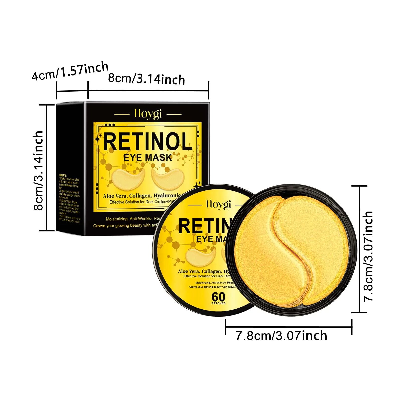 Hoygi Retinol Under Eye Patches – Dark Circles & Firming Under Eye Patches Zpaxo