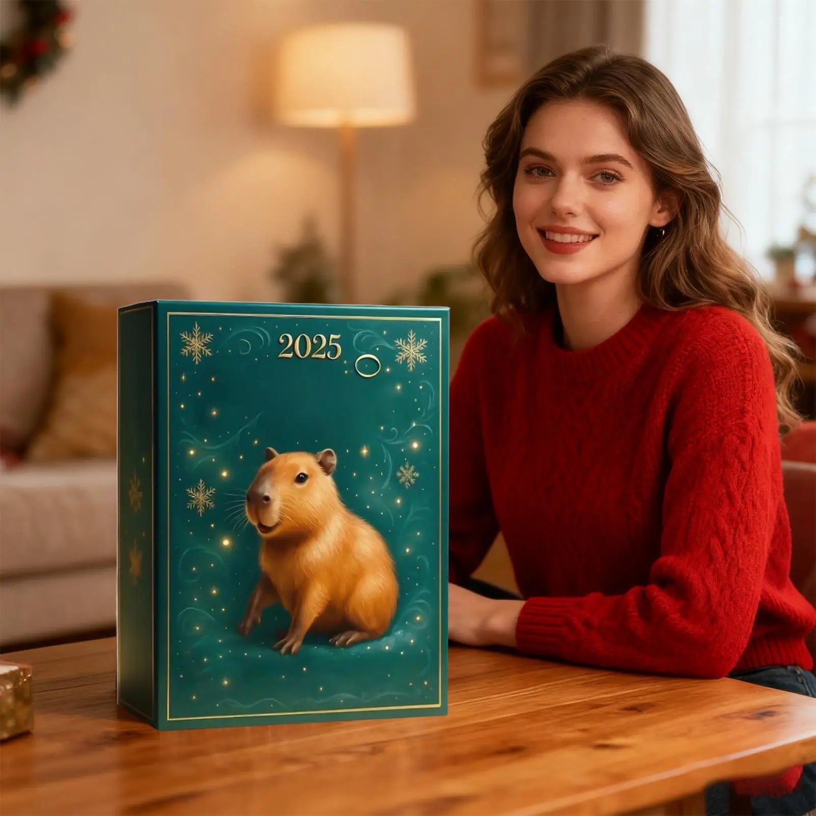 Capybara Advent Calendar 2025 24 Days Countdown Christmas Tree