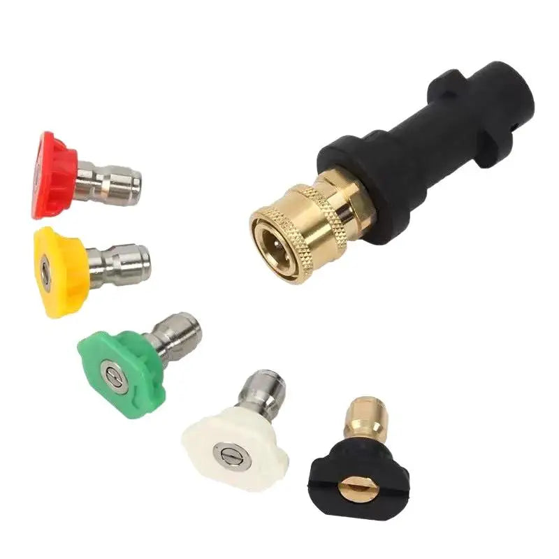 Kärcher K2–K7 Pressure Washer Adapter & 5 Quick Connect Nozzles