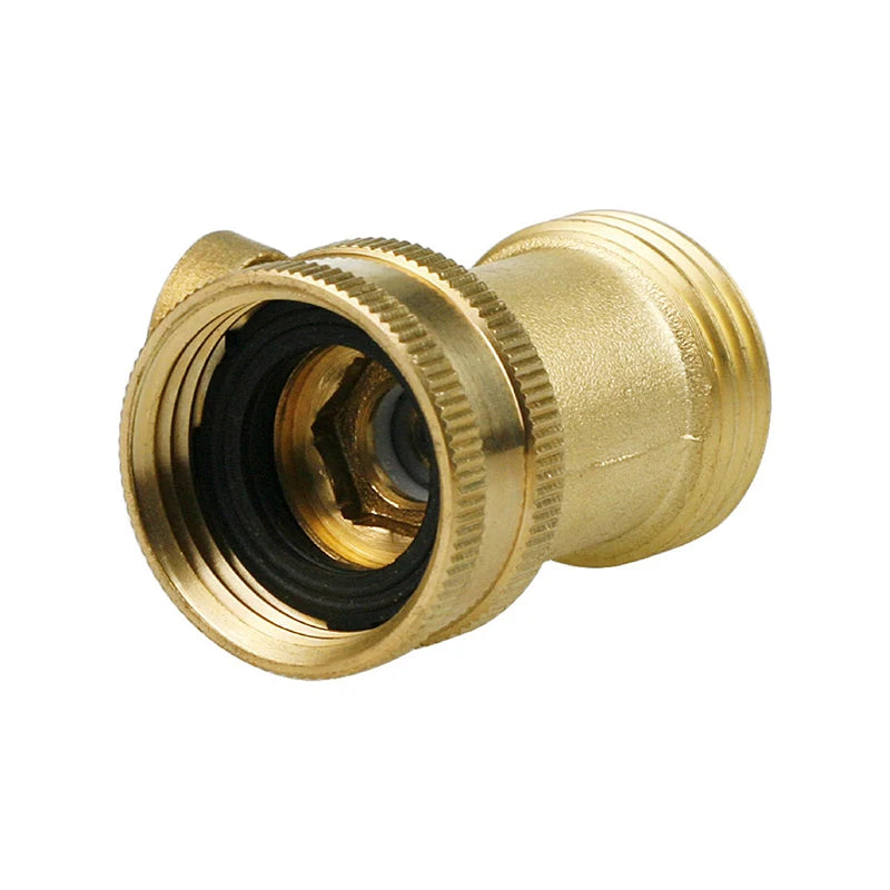 3/4 Garden Hose Shutoff Valve Brass Water Hose Faucet Connector For Garden Watering Coupler Joint Connect Repair Zpaxo