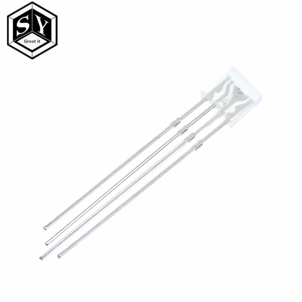 2 5 Rectangular Diffused RGB LEDs Common Cathode Anode DIY Projects Zpaxo 10xCommon Anode