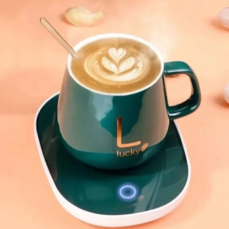Smart Self-heating Cup 55 C Constant Temperature Box Mug Spoon