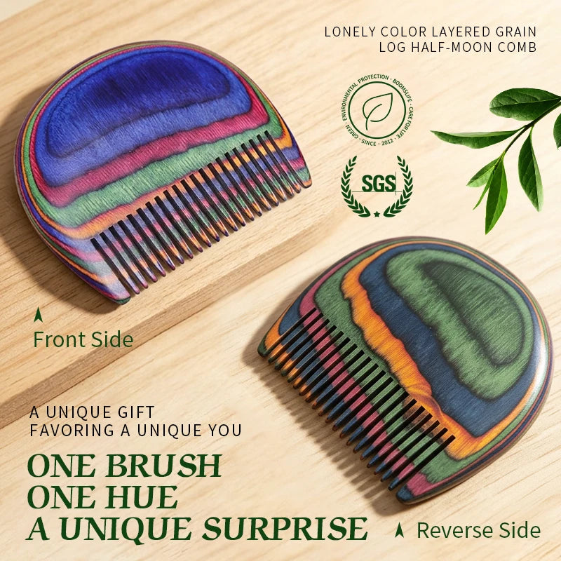 Custom Travel Small Bamboo Wooden Comb For Women Styling Hair Portable Pocket Wood Hair Brush For Hair Care Tool Girl Gift Zpaxo