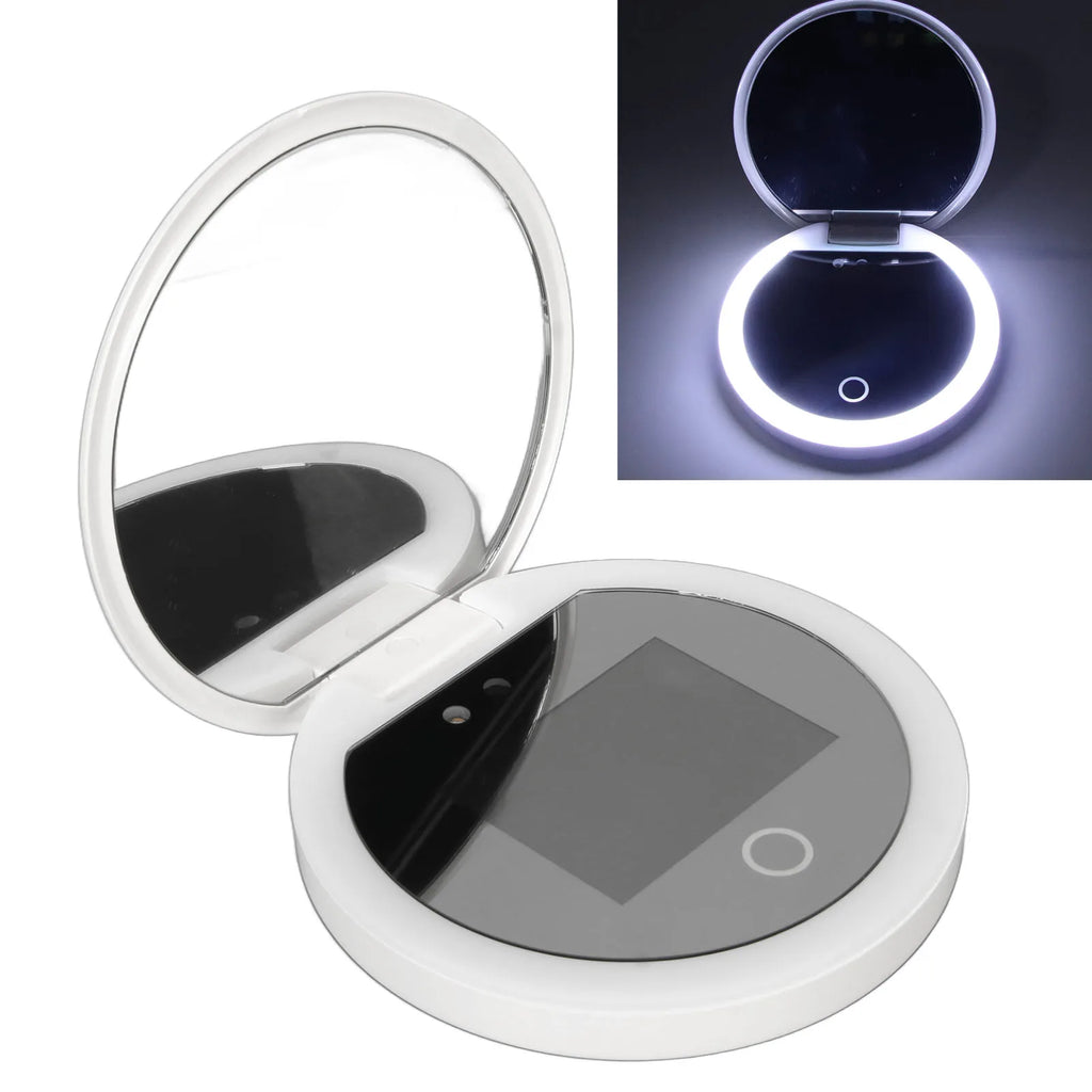 UV Mirror Sunscreen Testing Camera Light 2X Magnification Travel