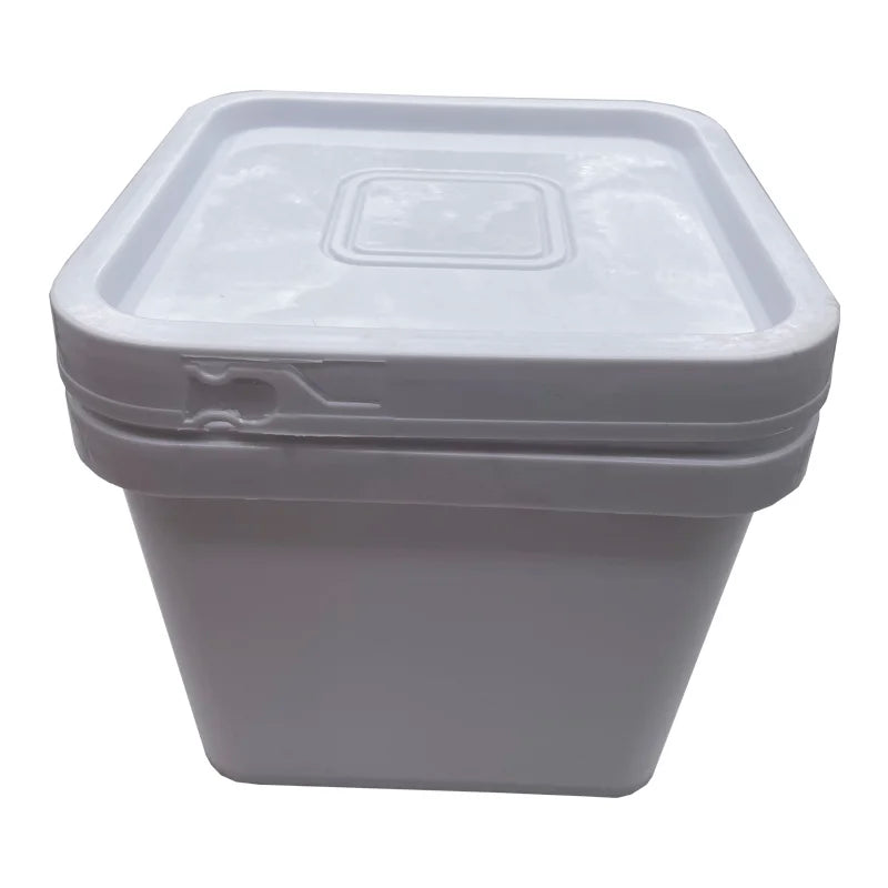 Quail Chicken Drinking Bucket Cup Portable Thickened Lid Square Pet Zpaxo WHITE