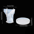2Pcs 3D Bunny Ring Holder Silicone Epoxy Resin Molds Rabbit Jewelry Storage Display DIY Art Craft Ornament Casting Home Decor Zpaxo 2Pcs