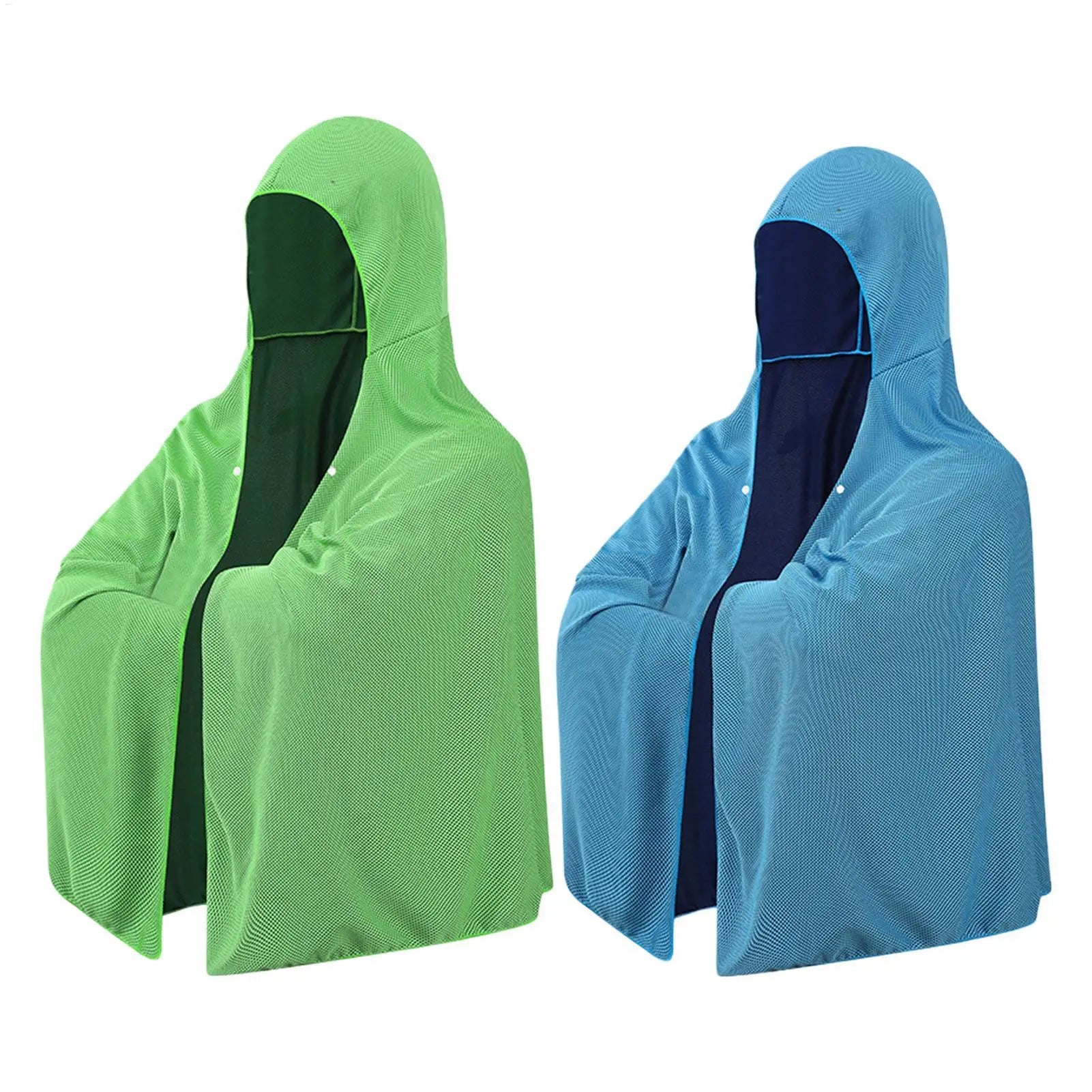Cooling Hoodie Towel 140x60cm Ice Wrap Sun Protection Absorbent Quick