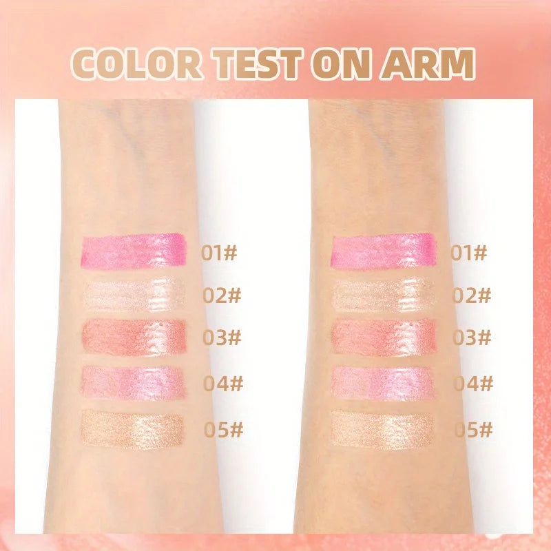 Shiny lip gloss, sparkling crystal, water-permeable and long-lasting color rendering, light and rich Zpaxo
