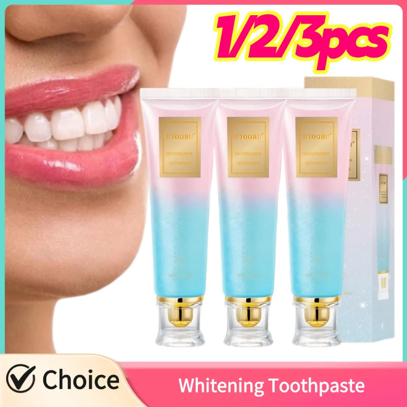 1/2/3pcs Niacinamide Whitening Toothpaste Dental Stains Removing Prevent Bad Breath Oral Cleaning Reduces Plaque Toothpaste Zpaxo