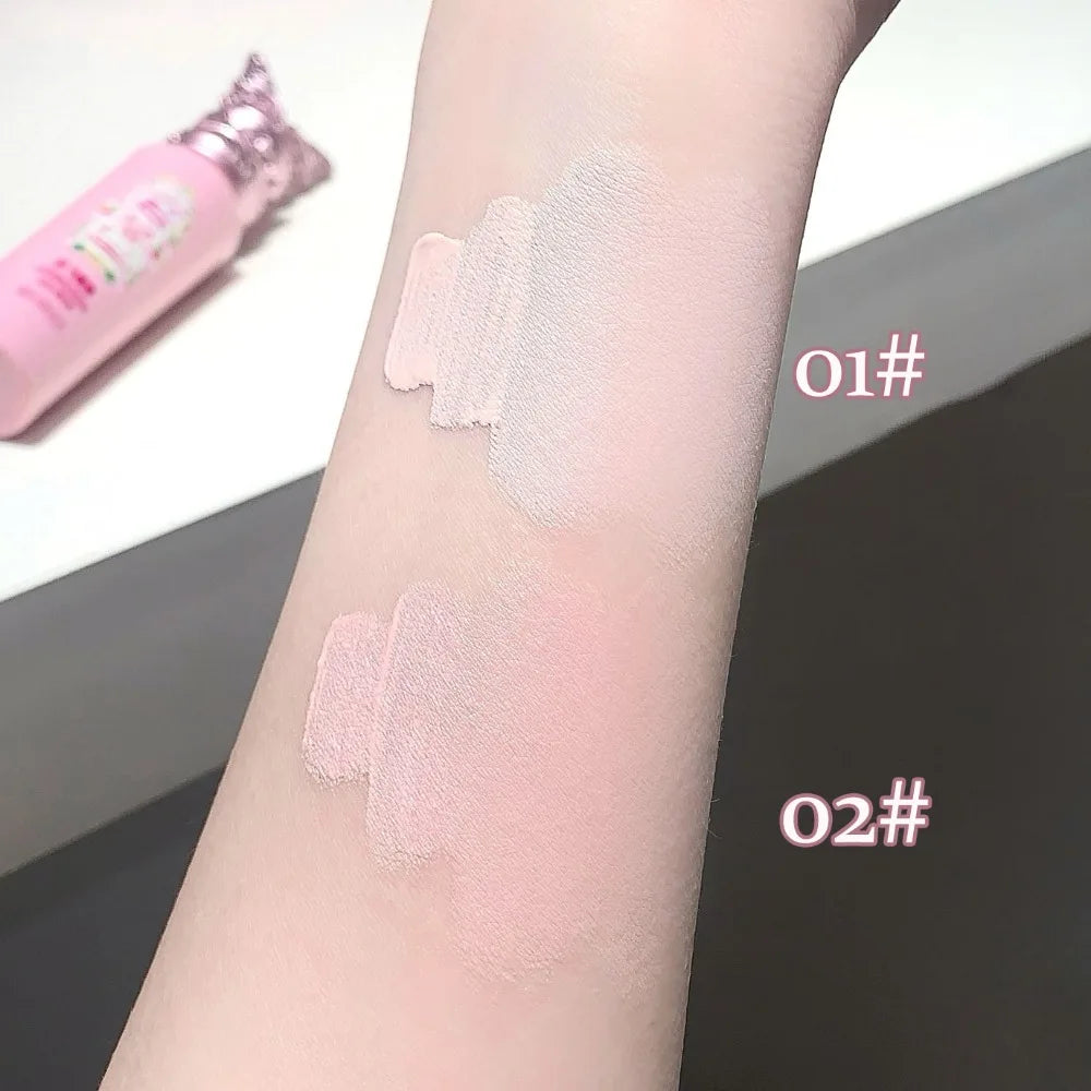 Soft Pink Matte Liquid Concealer Brightening Lightweight Cream With Hyaluronic Acid Liquid Highlighter For Dark Circle & Redness Zpaxo