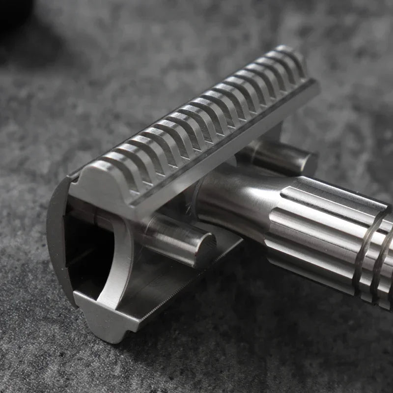 Yaqi Mens Raw Color Version Bohemia 316 Stainless Steel Adjustable Baseplate New Safety Razor Retro Fashion High Quality Razor Zpaxo