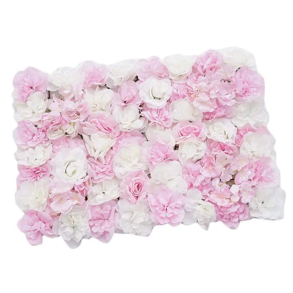 Silk Artificial Flower Panel Wall Hanging Wedding Decor 40x60cm Zpaxo