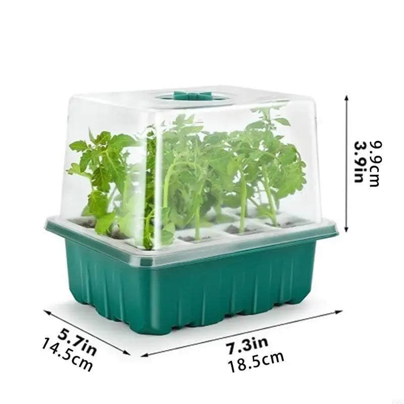 Seedling Tray Mini Greenhouse Starter Kits Indoor Outdoor Planting