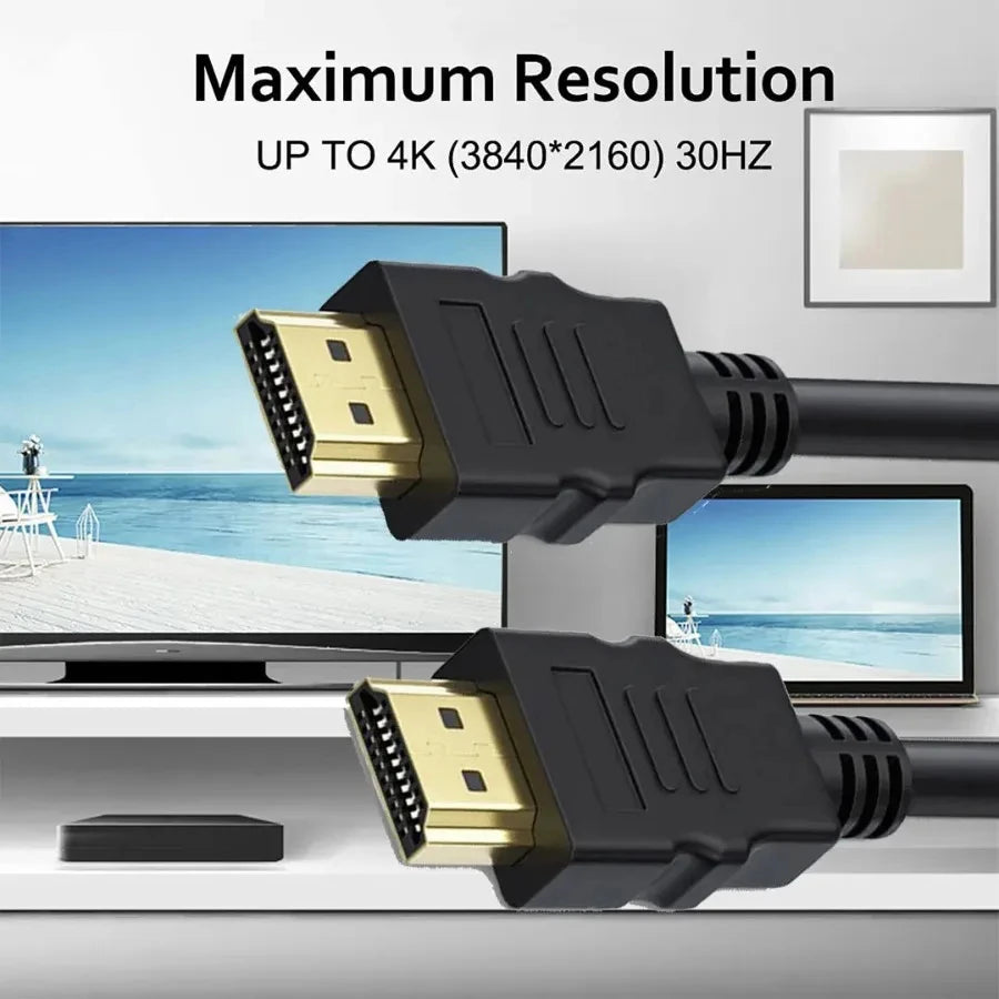 【Fast Delivery】Mini HDMI To HDMI Cable 1M/1.5M 4K HD 1080P 3D HDMI Adapter For Pc/Projector/Camera/Tv/Monitor/Dvd Zpaxo 1.4m