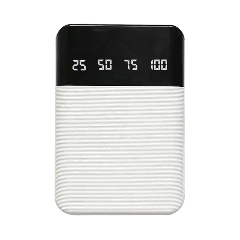 652F LCD Display 18650/18700/20700/21700 Battery Holder Batteries for Case Storage Box DIY Rechargeable Battery DIY Power Ban Zpaxo White China Mainland