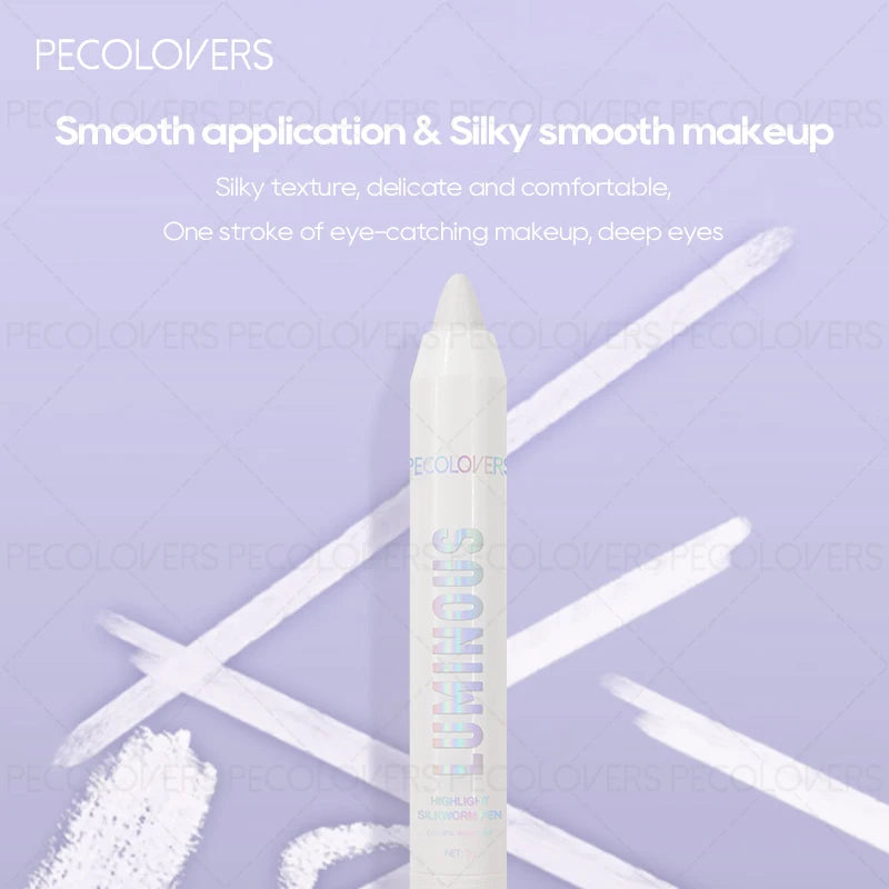 1PC Pearl Matte Waterproof Eyeshadow Pen, Highlighter, Smooth Application, Brown, Convenient, Ideal Christmas, Halloween Gift Zpaxo