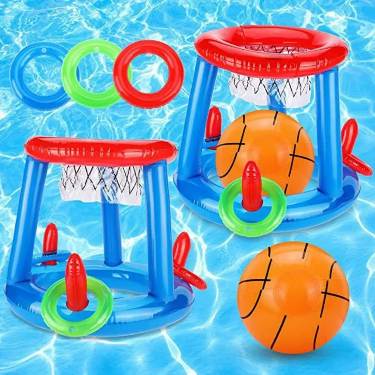 Inflatable Water Basketball Hoop – Pool Float Toy for Kids Inflatable Pool Toy Zpaxo