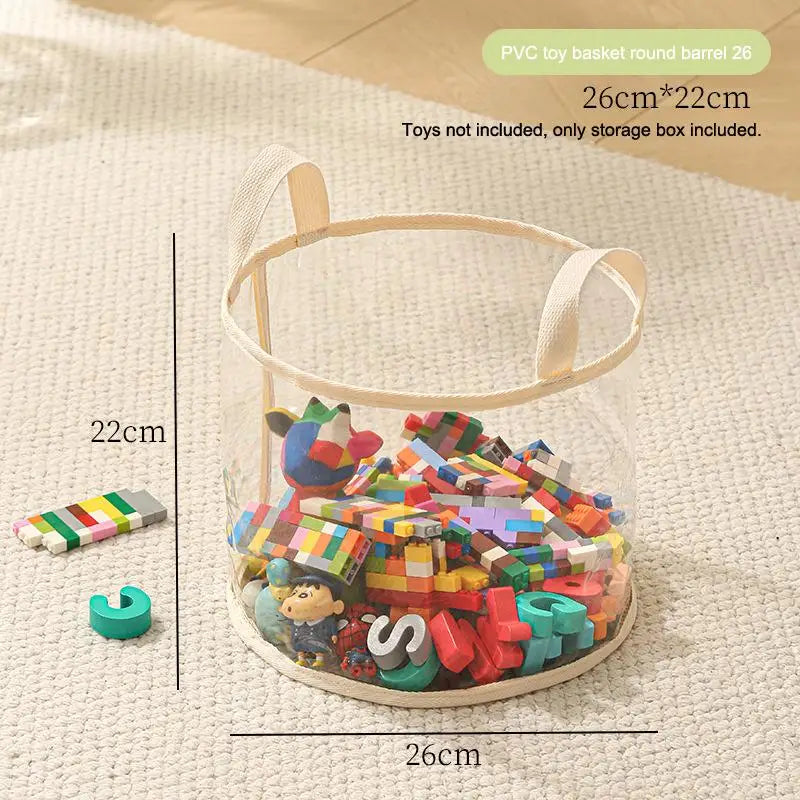 CMMultifunctional Transparent Large Toy Storage Bag Basket Children's Zpaxo A1