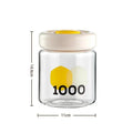 Vacuum Containers Food Storage Button Control Sealed Can Flour Sugar Zpaxo 1000ML Yellow