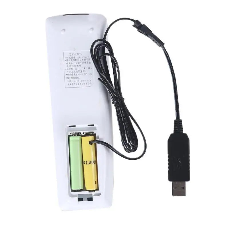 652F 3 in 1 USB to 3 LR06 Battery Eliminate Cable for LR06 battery Power Radio Gameboy Lamp Remote Control phone Zpaxo