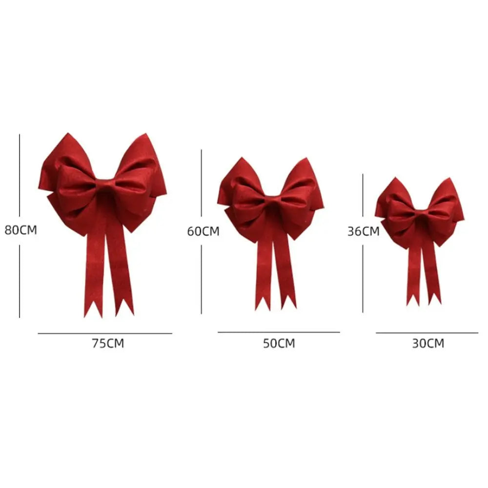 Giant Christmas Bow DIY Kit – 30/50/75cm Large Bow Decor Christmas Bow Decor Zpaxo