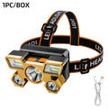 Rechargeable LED Headlamp – Camping, Hiking, Fishing & Hunting