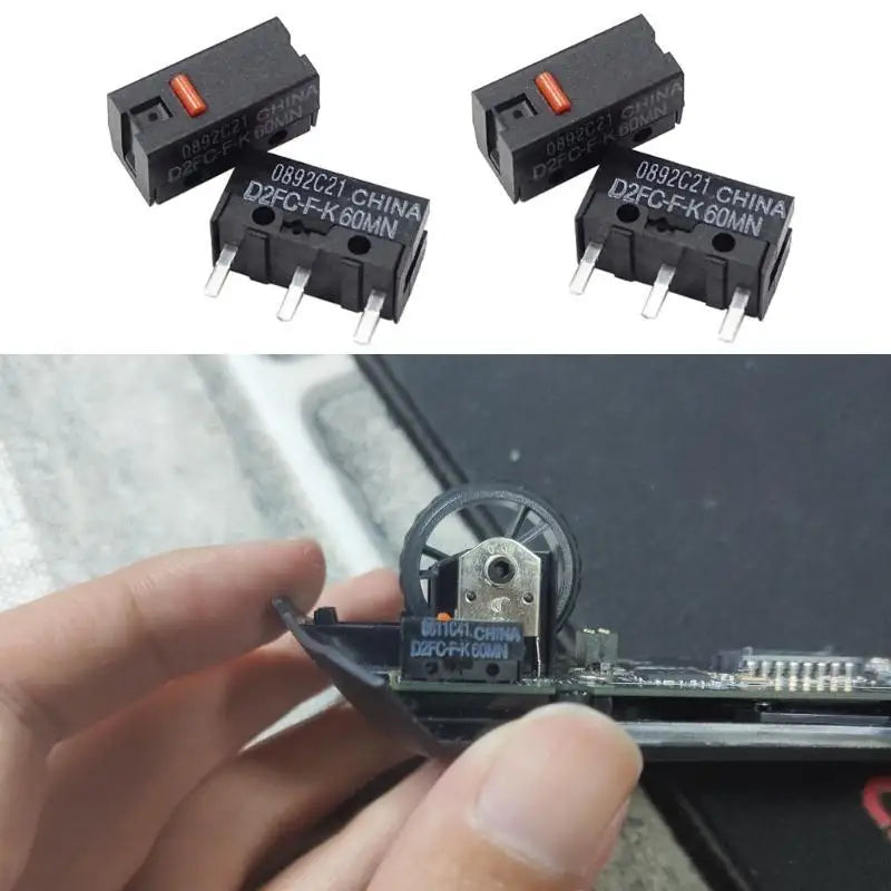 652F Mouse Microswitch D2FC-F-K Red Dot 60M Clicks Micro Switch Zpaxo