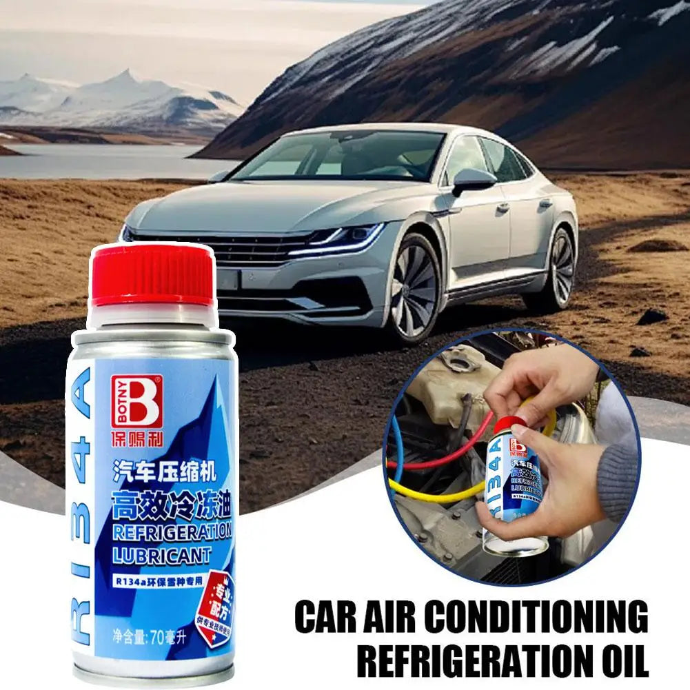 New 1/2/3/5PCS 70ML R134a Car AC Compressor Lubricant Oil Improve Cooling Efficiency Reduce Noise Protect Air Conditioning Parts Zpaxo