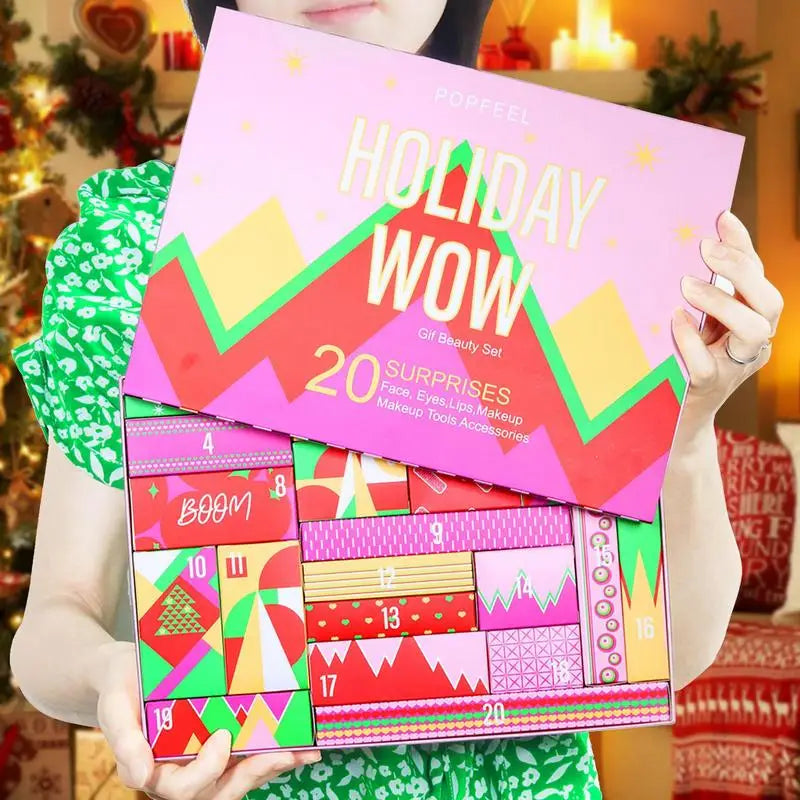 Christmas Advent Calendar 2023 Makeup Tools Countdown Box Lipstick
