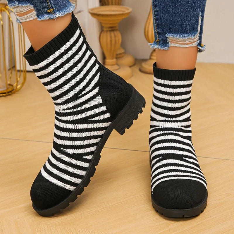 2026 Spring Autumn Women's Comfortable Breathable Vintage Mid Heel Zpaxo