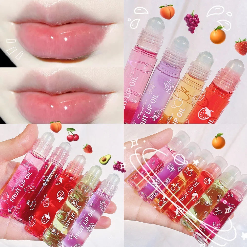 Fruit Lip Oil, Daily Base, Water-Glossy Mirror Finish, Enhances Complexion, Lip Gloss, Moisturizing, Long-Lasting, Waterproof, Versatile Lip Oil Zpaxo