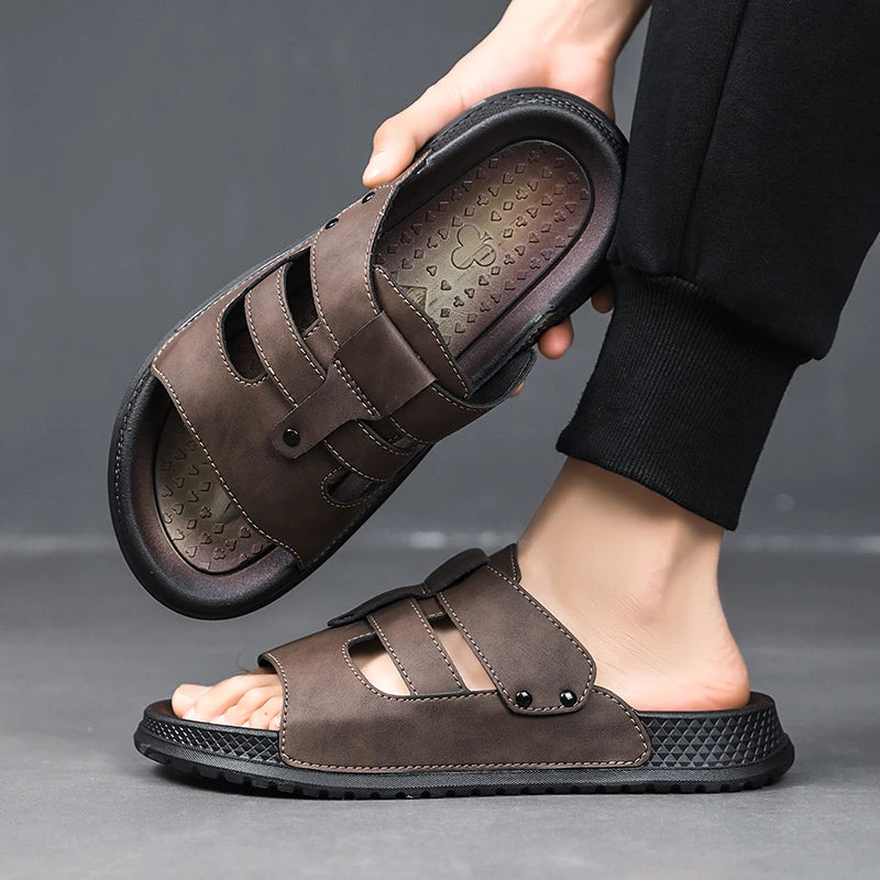 Men's Slippers Comfortable Lightweight Soft Sole Casual Slides Indoor