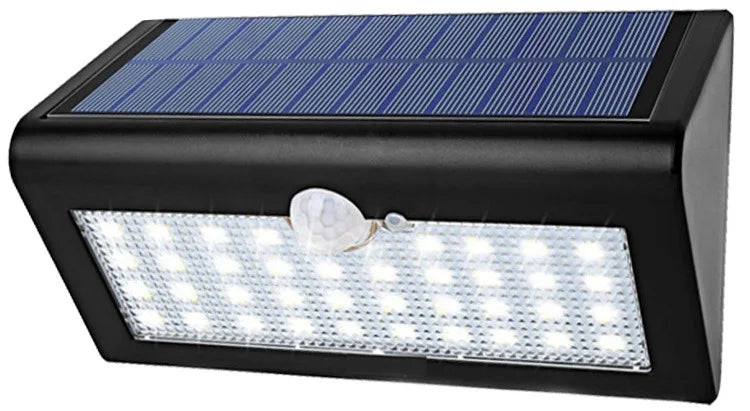 Solar LED Lamps Outdoor Waterproof Motion Sensor Wall Light Path Zpaxo Black(white Light)