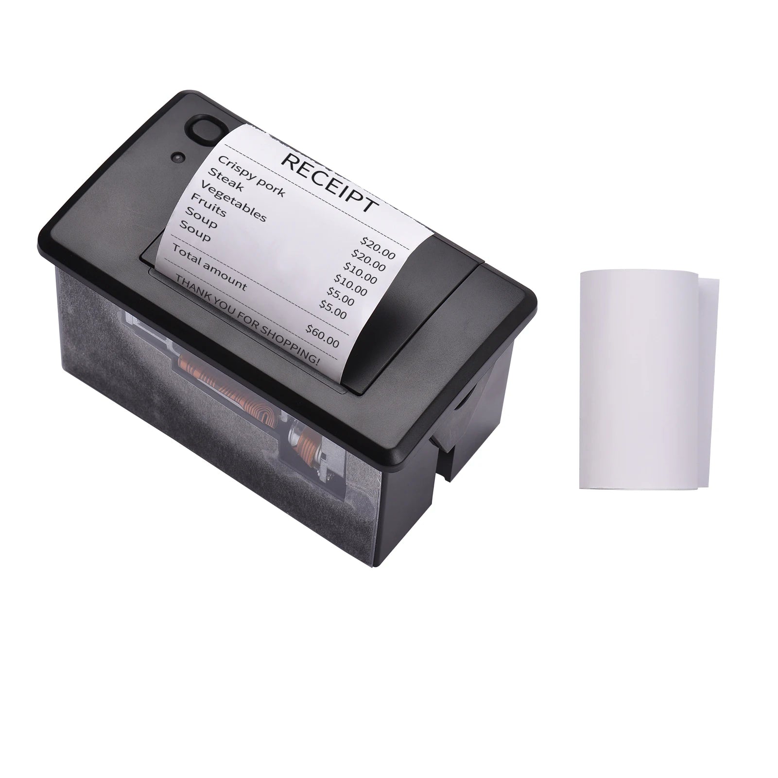 58MM 203dpi Thermal Receipt Printer Low Noise Mini Printing Module with USB/RS232/TTL Serial Port Support ESC/POS Commands Zpaxo