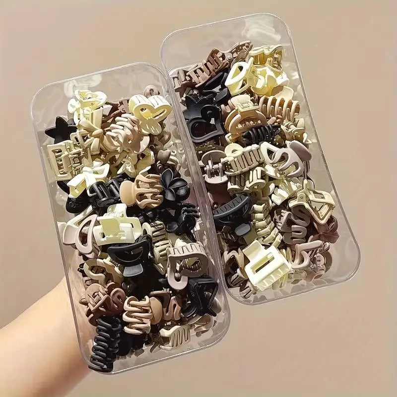 10pcs random Elegant Hairpins – Geometric & Floral, Mixed Colors, for Daily, Party, Travel, Gift Her Zpaxo